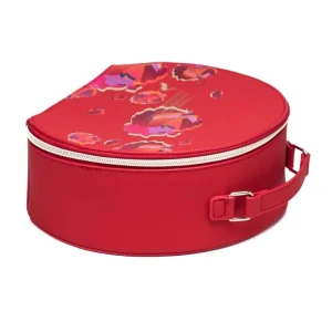 Red Pu Leather Handheld Printed Makeup Case Cosmetic Bag Cosmetic Bag Customized Manufacturers Gift Bags