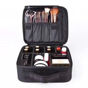 Remayer Professional Fashionable Waterproof EVA Cosmetic Bags for Women Travel & Storage with Gold Zipper