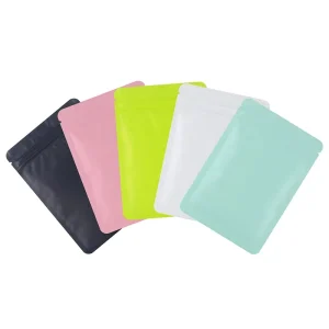 Resealable Zip Bag Custom Logo Small Pouch Makeup Cosmetic Candy Food Storage Mylar Packaging Zipper Lock Bags