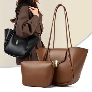 Retail Fashion Luxury Simple Design High Capacity Shoulder Bags for Ladies