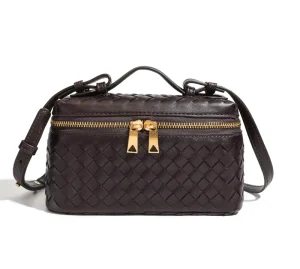 Retro Hand woven Single Box Bag Spring summer New Arrival Fashionable Minimalist Tote Shoulder Crossbody