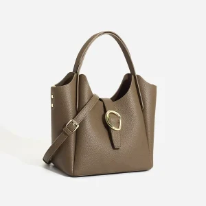 Retro New Women’s Soft PU Zipper Closure Crossbody Satchel Bag Stylish Handheld For All Seasons