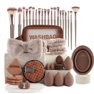 Reusable Custom Logo Beauty Makeup Sponge Puff Cosmetics Brushes Soft Eco Friendly Cruelty Free Headband Makeup Tools for Women