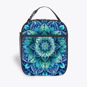 Reusable Fashion Bohemian Insulated Portable Picnic Lunch Bag for Students Office Workers Polyester Material Minimum Order One