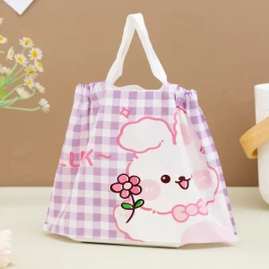 Reusable Printed PE Cord Bag Bulk Factory Manufacturer Custom Drawstring Bag