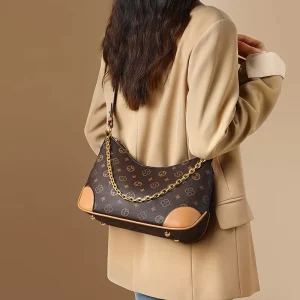 SEAMMER Women’s Luxury Print Saddle Bag Fashionable Elegant Shoulder Handbag