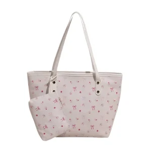 SH0366 Women’s Vintage Style Water Resistant PU Handbag Purses Casual Tote Bag Zipper Closure Two Handles Polyester Lining Lady