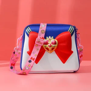 Sailor Moon Large Capacity Cosmetic Bag for Girl Portable Toiletry Bag Makeup Bag Single Shoulder Makeup Organizer Tsukino