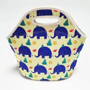 School Custom Printed Cartoon Lunch Cooler Bag Insulated Neoprene Large Thermal Food Cute Lunch Bag for Kids