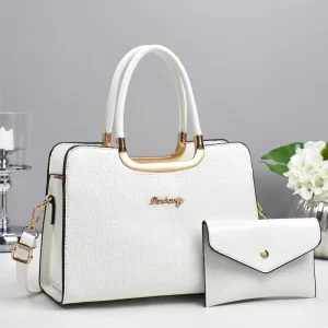 Set Tote Bags for Ladies PU Leather Handbags Shoulder Crossbody Bags Factory Handbag for Woman
