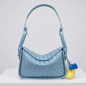Sheepskin Woven Bags New Genuine Leather Women’s Handbags Underarm Bags Casual Fashion Ladies Shoulder Bags Crossbody Bags