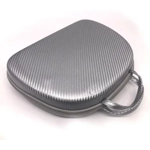 Silver Waterproof Custom EVA Shockproof Dustproof Portable Travel Makeup Case Cosmetic Bag Customizable Logo