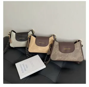 Single Crossbody Shoulder Bag With Chain Ladies Handbags Underarm Bag for Women