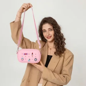 Single Shoulder Bags DIY Silicone Crossbody Bag Travel Portable Durable Shoulder Bag for Women
