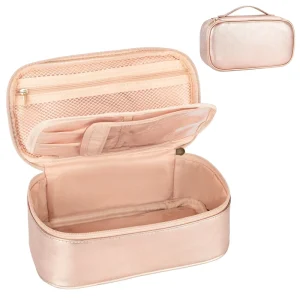 Small Cosmetic Bag Portable Cute Travel Makeup Bag for Women and Girls Makeup Brush Organizer Cosmetics Pouch Bags