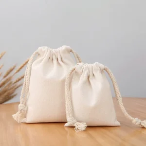 Small Drawstring Dust Bag Girls Hand Bag High Quality White Hotel Drawstring Tote Bag For Groceries