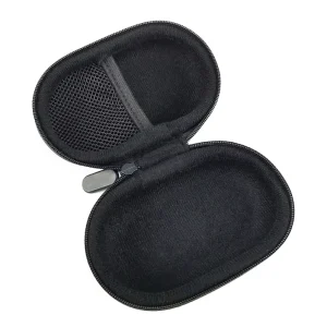 Small Oval EVA Hard Shell Cosmetic Case Shockproof Dustproof Makeup Tool Organizer Mini Travel Beauty Bag with Zipper