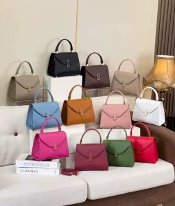 Small Solid Color Two-Tone Hasps Closure Portable Luxury Fashion PU Women’s Shoulder Crossbody Clutch Bag