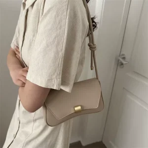 Small Square One Shoulder Underarm Bag Women’s Fashion Shoulder Bag PU Leather Handbags with Multiple Carrying Options