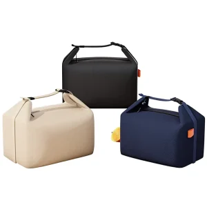 Snap on Oxford Insulated Lunch Bag for Office Workers & Primary School Students with Three Layer Thickening Lasting Insulation