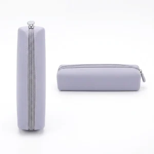Soft Silicone Zipper Storage Bag Portable Multifunctional Organizer for Stationery and Makeup Tools
