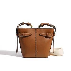 Spanish Cross-Border Women’s Autumn New High-End Retro Buckle-Decorated Small Shoulder/Crossbody Bag