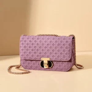 Specially Designed Foreign Trade New Versatile Crossbody Shoulder Bag Women’s Small for Style Chain Strap PU Polyester Lining
