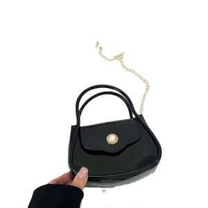 Spring New Smooth Simple Fashion Texture Handbag Single Shoulder Crossbody Bag Small Square Women’s Bag LXS WB043