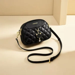 Spring Outing Women’s Best Selling High End Single Shoulder Crossbody Bag Shell Shape Solid Color Quilted Diamond Zipper
