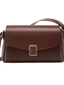 Spring Summer Light Luxury Genuine Leather Crossbody Shoulder Bag Detachable Strap Adjustable Versatile Purse