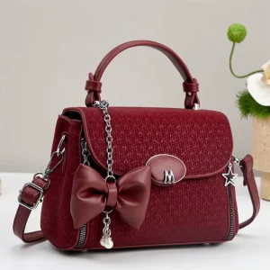 Spring Women’s PU Handbag with Single Strap and Zip Closure