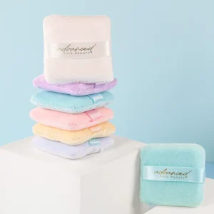 Square Colorful Makeup Puff Soft Cotton Beauty Powder Sponge Blending Puff
