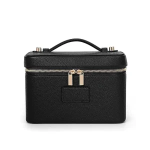 Square Pu Leather Cosmetic Bag Large Capacity Waterproof High Grade Makeup Case Travel Cosmetic Storage Bag