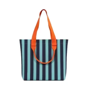 Striped Knitted Tote Bag for Women Large Capacity Casual Shoulder Handbag Versatile and Portable for Daily Use