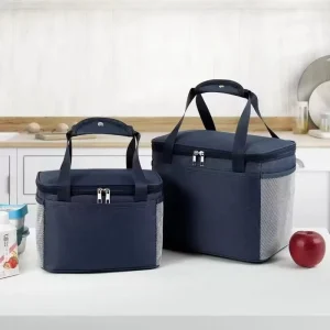 Student Lunch Bag Thickened Oxford Material Large Modern Simple Insulated Portable Fresh-Keeping Heat Preservation Lunch