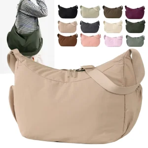Stylish Colorful Women’s Daily Crossbody Single Shoulder Bag With Custom LOGO Waterproof Lightweight Nylon