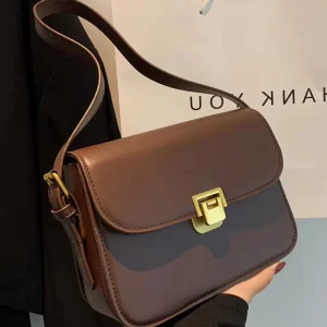Stylish Elegant High End Women’s GX810 Crossbody Bag Single Strap Waterproof PU Autumn Fashion Summer Travel All Seasons