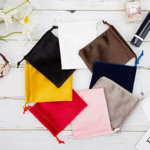 Suede Bag Guasha Stone Bag Velvet Cloth Bag