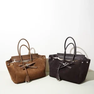 Summer Split Leather Shoulder Bag Large Capacity Crossbody Handbag for Women