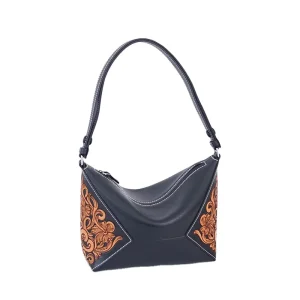 Summer Women’s Genuine Leather Anti-Theft Handmade Flower Pattern Shoulder Bag