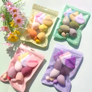 Super Soft Washable Egg Makeup Sponge Facial Cute Air Cushion Dry Wet Tool 4/8 Grids Boxed Powder Puff Beauty