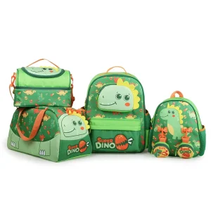 Supercute 4pcs Waterproof School Sport Bags Lunch Bag Polyester Lining Custom Kids School Trolley Backpack Set for Children