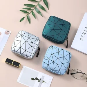 Tampons Storage Organization Women Menstrual Pad Bag Cosmetic Girl Sanitary Napkin Case for Digital Accessories