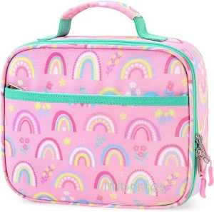 Teenagers Style High Beautiful Oxford Waterproof Insulated Portable School Lunch Bag Set Girls Handbag