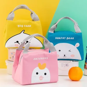 Thermal Insulated Lunch Box Tote Food Picnic Bag Pouch Cartoon Cute Portable Lunch Bag for Women Girl Kids Children