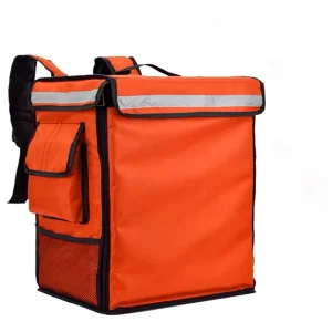 Thermal Motorcycle Bike Cooler Backpack Insulated Eco friendly Durable 600D PVC Material Food Delivery Bag Customized Logo Pizza