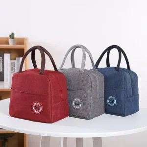 Thicken Oxford Cloth Lunch Bag Lunch Box Bags for Office Simple Design Cooler Bag