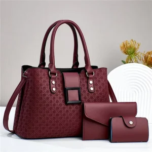 Three-piece Set Mother and Child Bag New Large-capacity Single-shoulder Crossbody Womens Versatile Clutch Bag