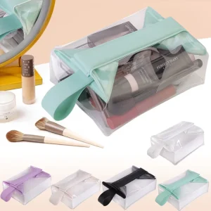 Transparent Magnetic Bag Leak Proof Durable Portable Travel Toiletry Organizer Clear Magnetic Bag