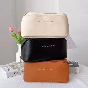Travel Makeup Bag Large Capacity Cosmetic Bags for Women Waterproof Portable Toiletry Bag Organizer with Divider and Handle